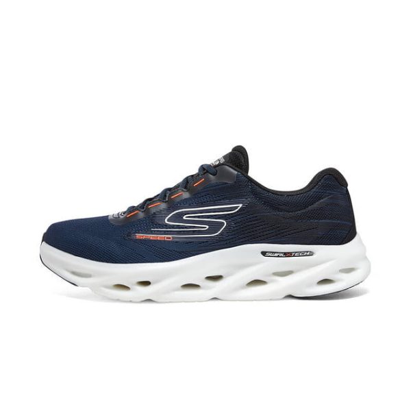 کفش مردانه اسکچرز مدل : GO RUN Swirl Tech Speed – Rapid Motion کفش اسکچرز مردانه مدل SKECHERS 220908-NVBK