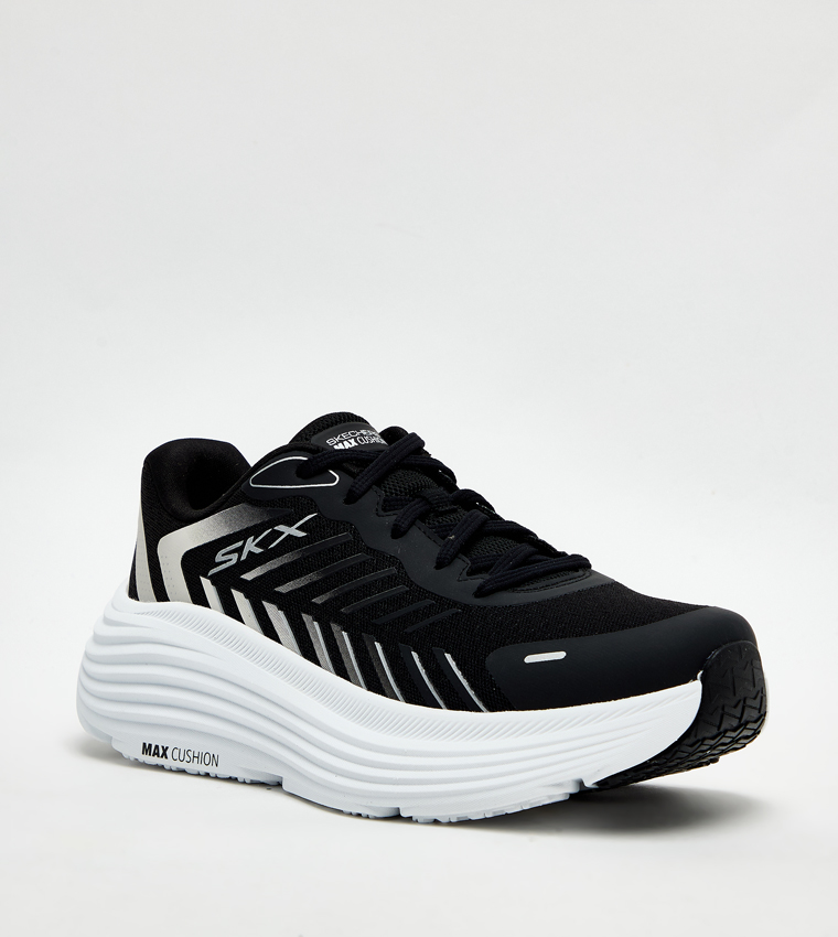 کفش زنانه اسکچرز SKECHERS MAX CUSHIONING 129471/BKW کفش زنانه اسکچرز SKECHERS MAX CUSHIONING 129471/BKW