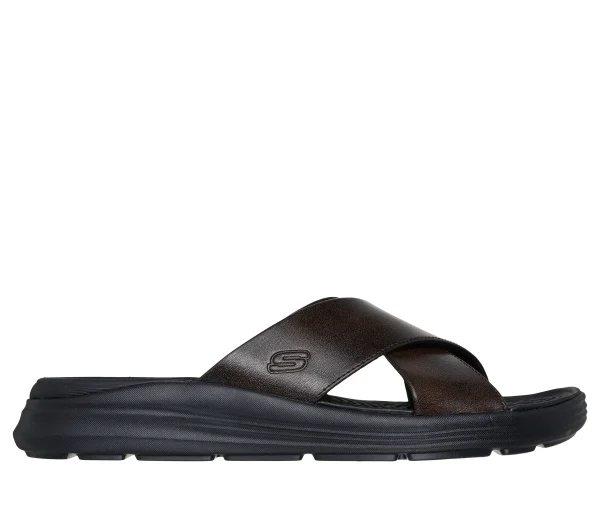 دمپایی مردانه اسکچرز مدل SKECHERS 205627/DKBR دمپایی مردانه اسکچرز مدل SKECHERS 205627/DKBR