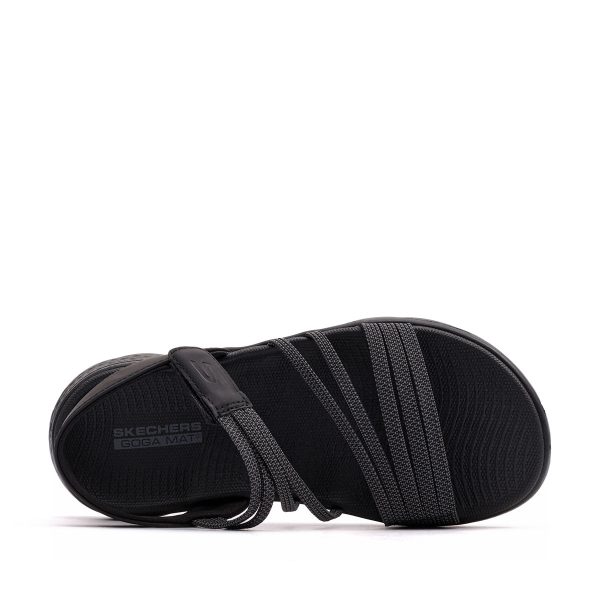 صندل زنانه اسکچرز Skechers Go Walk Flex 141473/BKGY