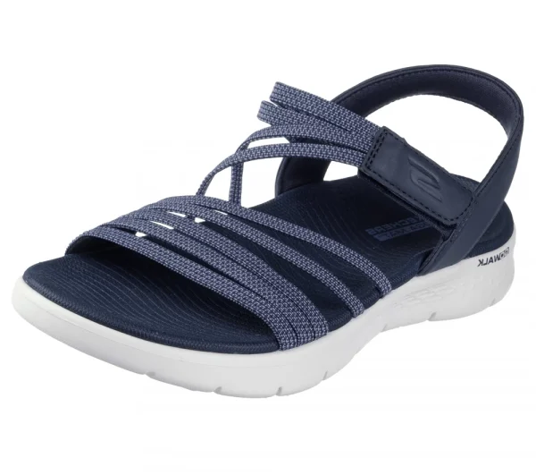 صندل زنانه اسکچرز Skechers Go Walk Flex 141473/NVY