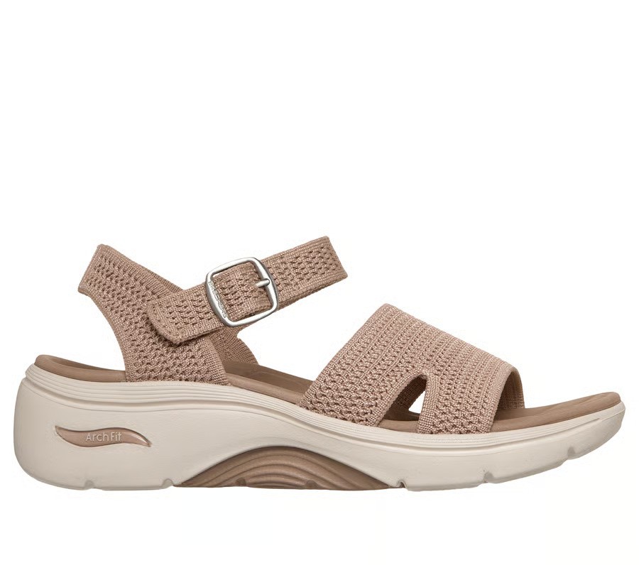 صندل زنانه اسکچرز  SKECHERS GO WALK Arch Fit 2.0 - Sage 140840/TAN