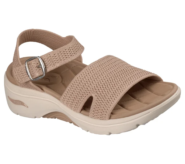 صندل زنانه اسکچرز  SKECHERS GO WALK Arch Fit 2.0 - Sage 140840/TAN
